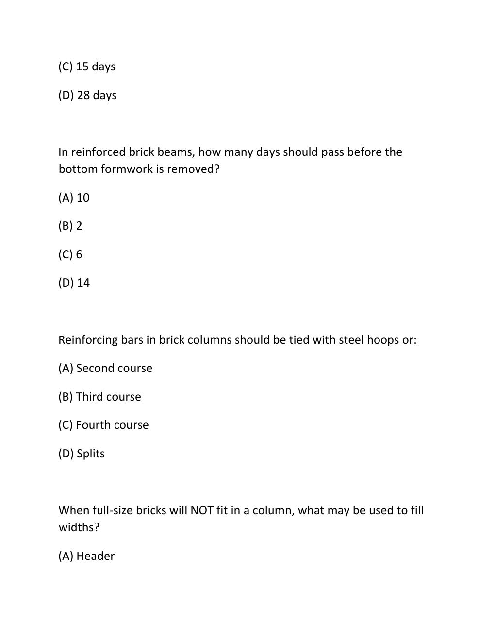 Preview page 8 of ENGV 380 Quiz 8 Building Materials & Construction Methods Questions & Correct Answers...