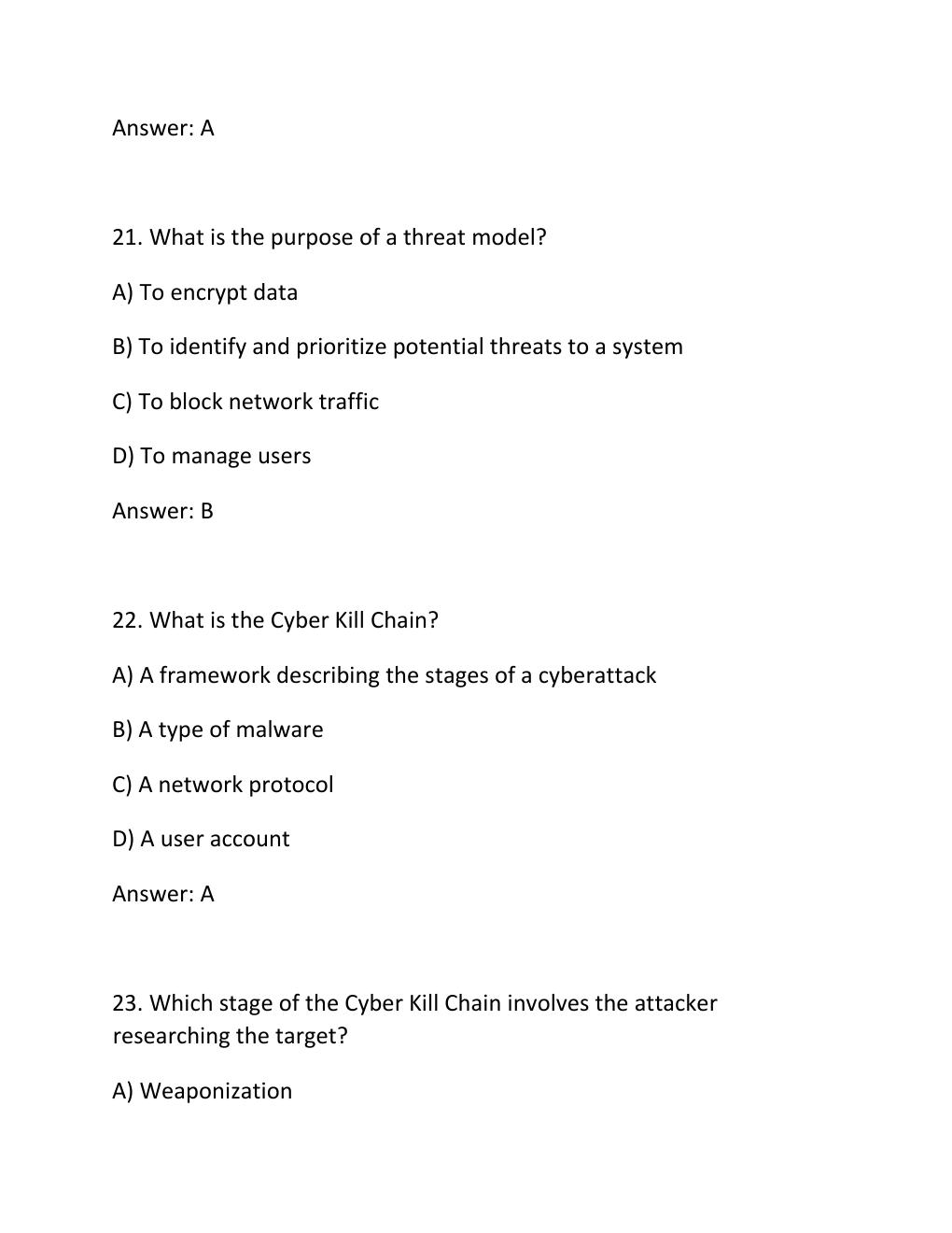 Preview page 9 of IS 5403 Cybersecurity Week 6 Quizzes Questions