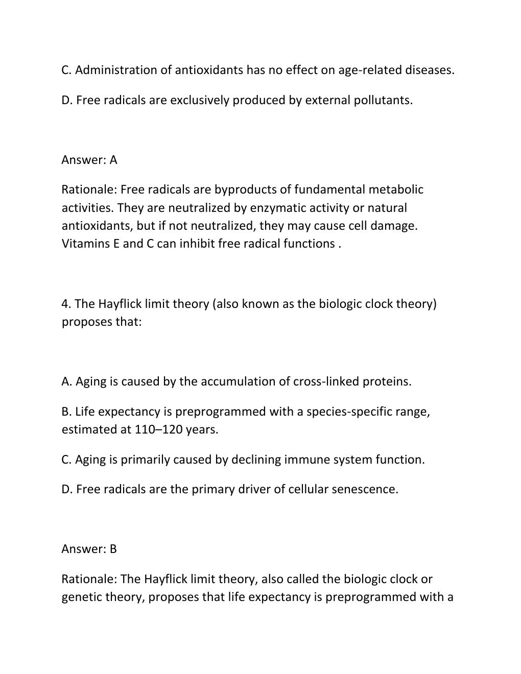 Preview page 3 of Jersey College NUR202 Geriatric Nursing Midterm Exam 75 Practice Questions
