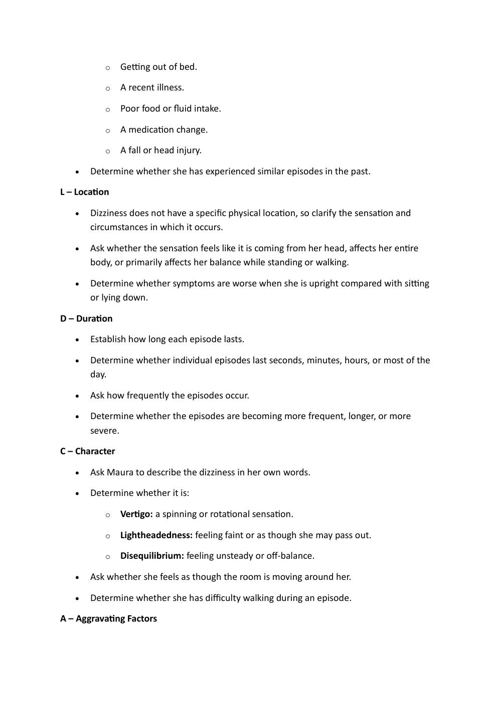 Preview page 4 of Comprehensive IHuman Case  Study. 68-year-old, Maura Smith.  Reason for encounter: Dizziness.   With a Soap Note.   Grad
