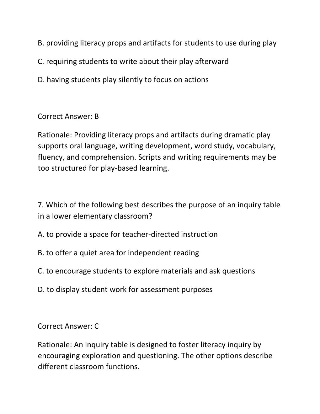 Preview page 5 of MTTC Test (Lower Elementary Test 118) – Complete Practice Test Bank TABLE OF CONTENTS.