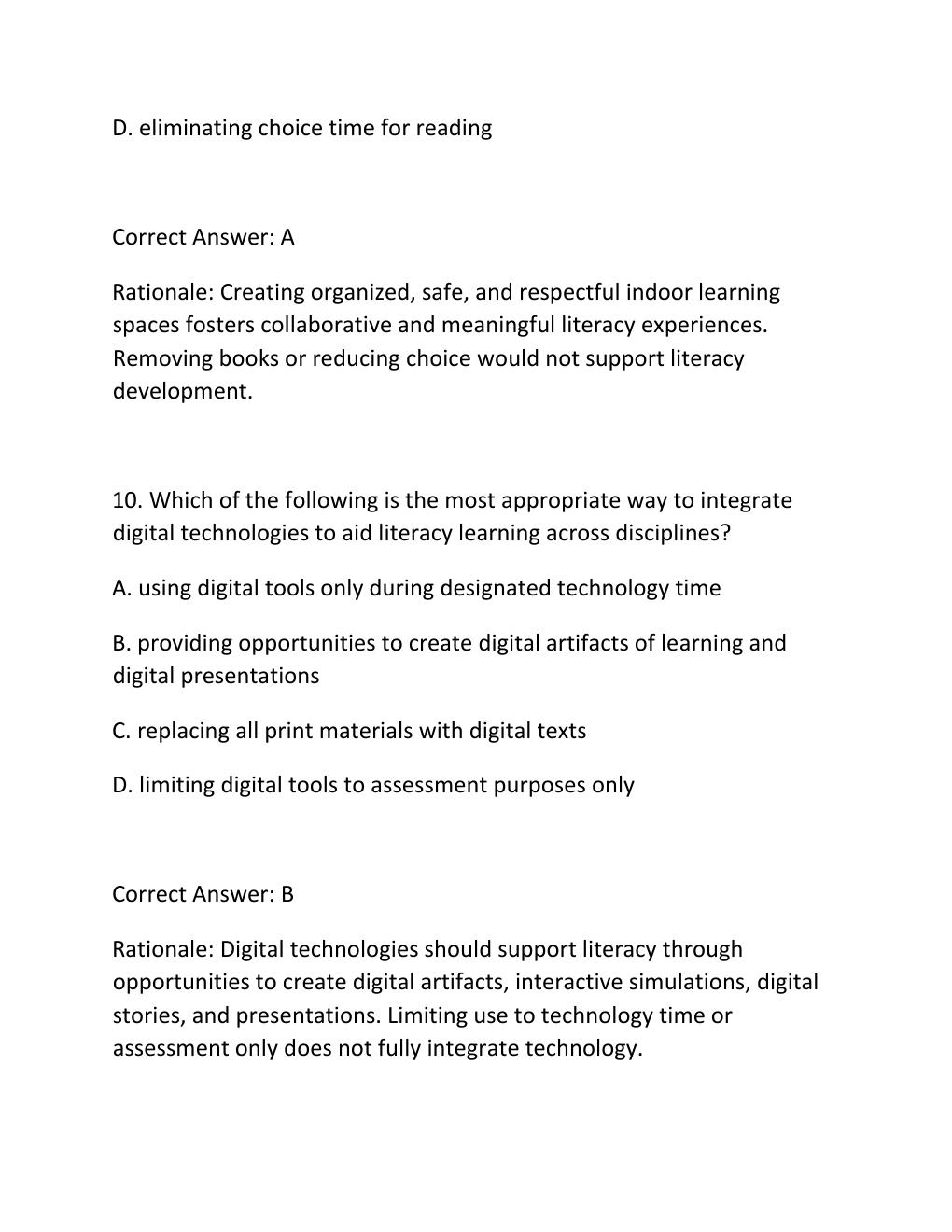 Preview page 7 of MTTC Test (Lower Elementary Test 118) – Complete Practice Test Bank TABLE OF CONTENTS.