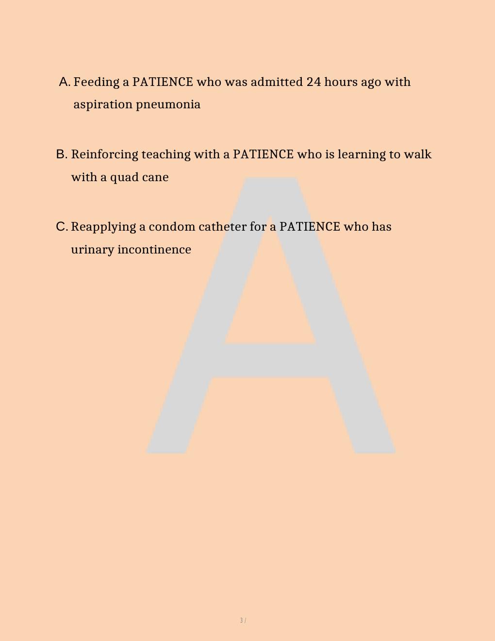 Preview page 3 of ATI  COMPREHENSIVE PREDICTOR EXAM WITH QUESTIONS AND  REVISED CORRECT ANSWERS,  100%  GUARANTEE  PASS