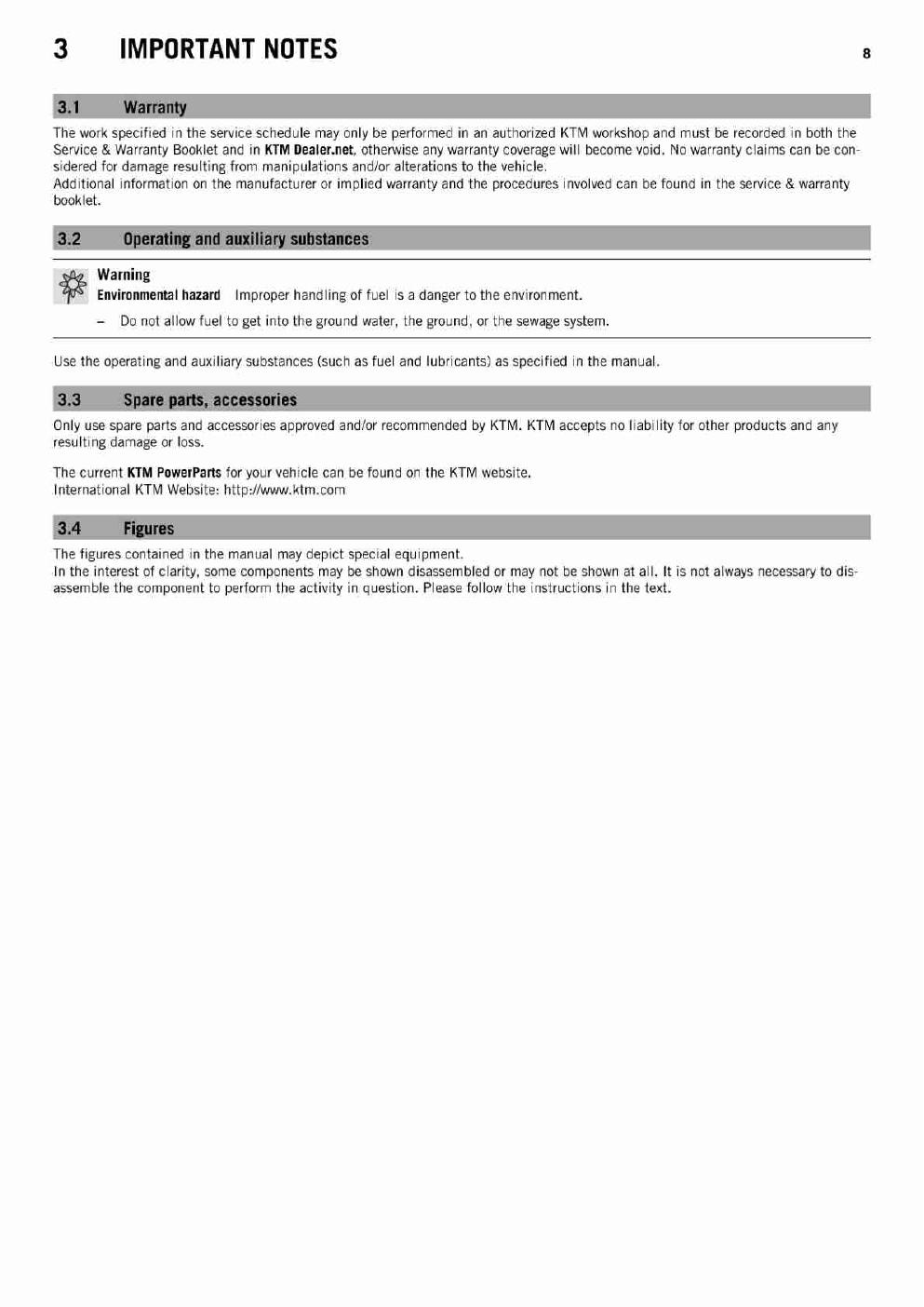 Preview page 10 of KTM 2015 - 1050 Adventure - Service Workshop Repair Manual