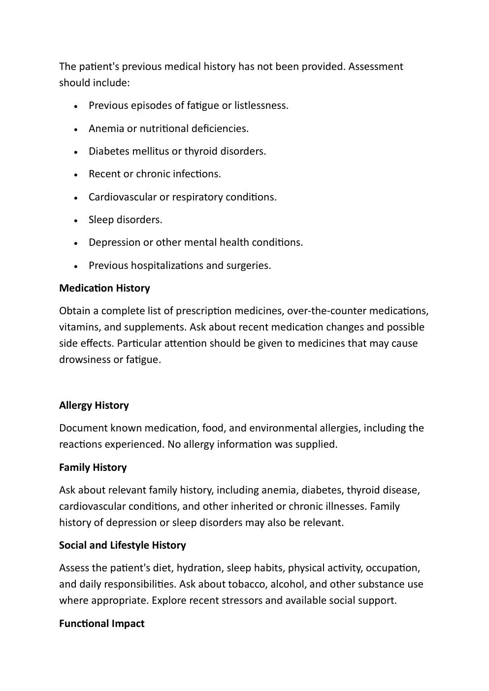 Preview page 4 of I-human Comprehensive case  study. 27-year-old Mariya Rivera.  Reason for encounter: Fatigue  and Listlessness.   Exam s