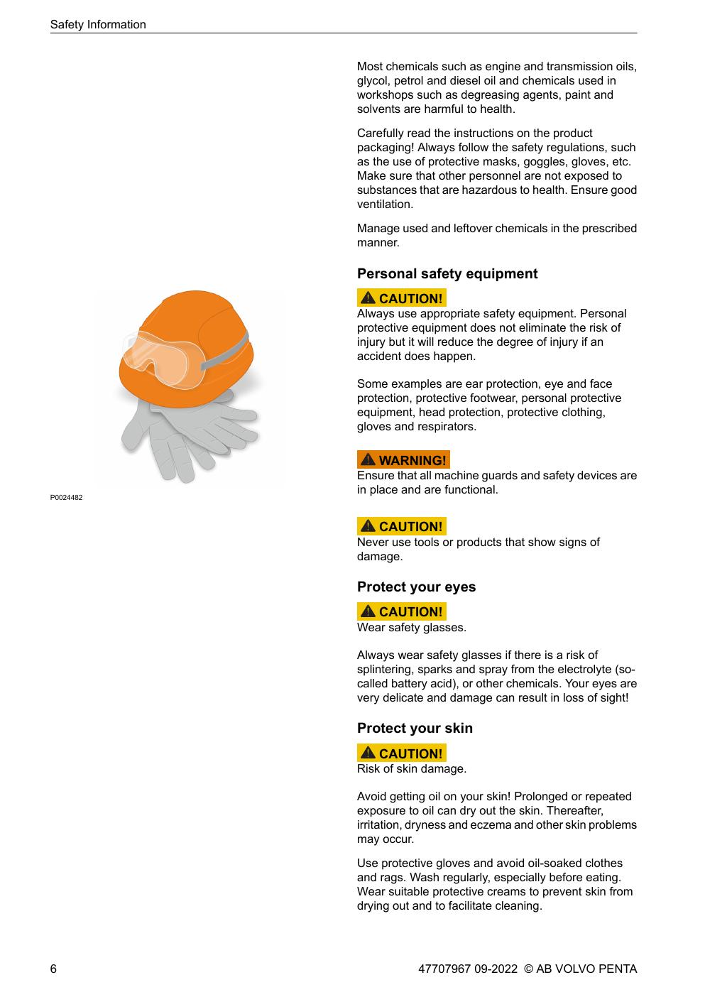 Preview page 8 of Volvo Penta - D4 D6 - Service & Maintenance Manual