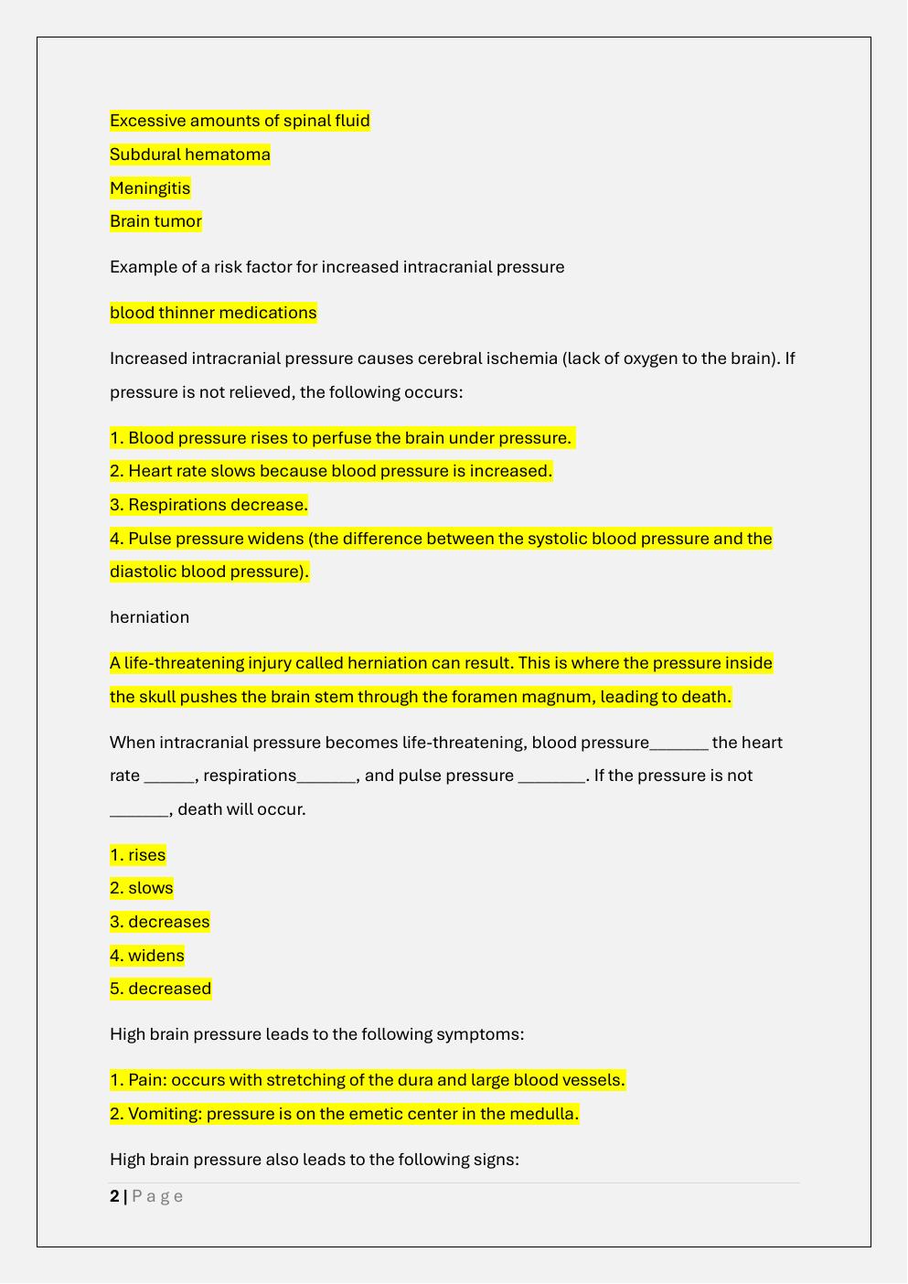 Preview page 2 of Nr 283 Pathophysiology Exam 2/Nr283 Exam