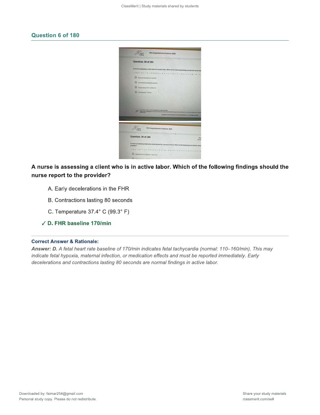 Preview page 6 of RN Comprehensive Predictor 2026 – 180 Practice Questions with Verified Answers & Rationales (ATI Exit Exam Prep)