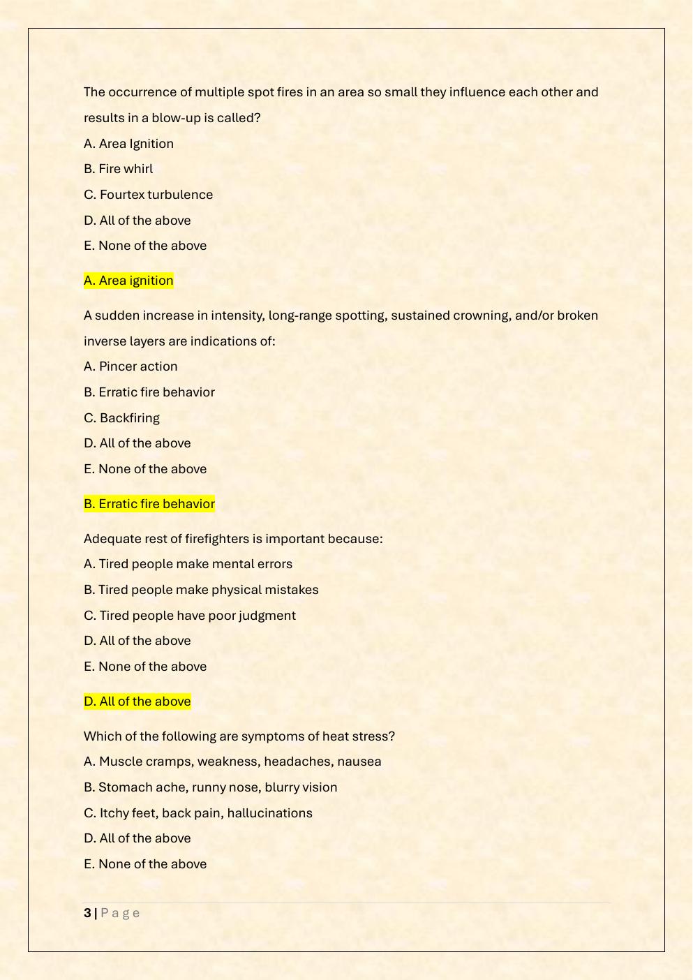 Preview page 3 of FF1C Windland Exam /Firefighter 1c Windland  Exam Prep
