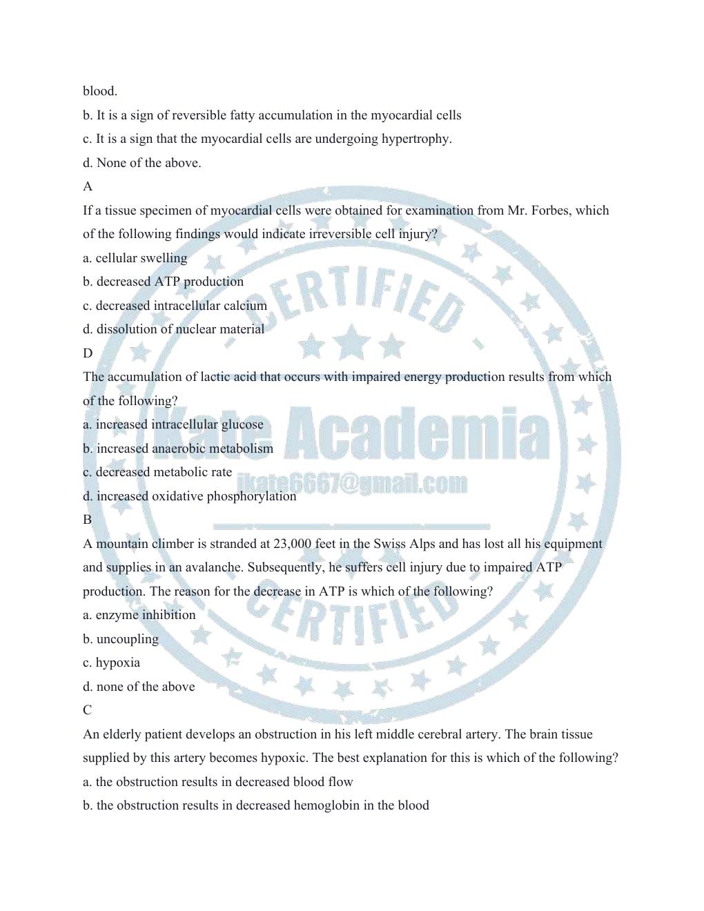 Preview page 3 of ATI PATHOPHYSIOLOGY LATEST QUESTIONS AND ANSWERS WITH RATIONALE.