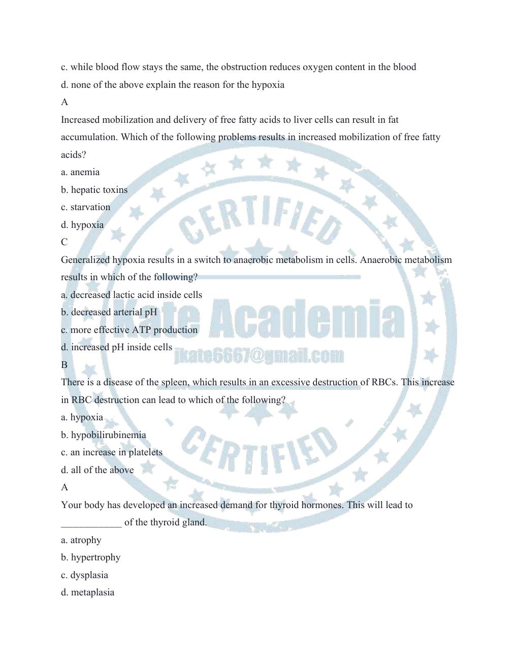 Preview page 4 of ATI PATHOPHYSIOLOGY LATEST QUESTIONS AND ANSWERS WITH RATIONALE.
