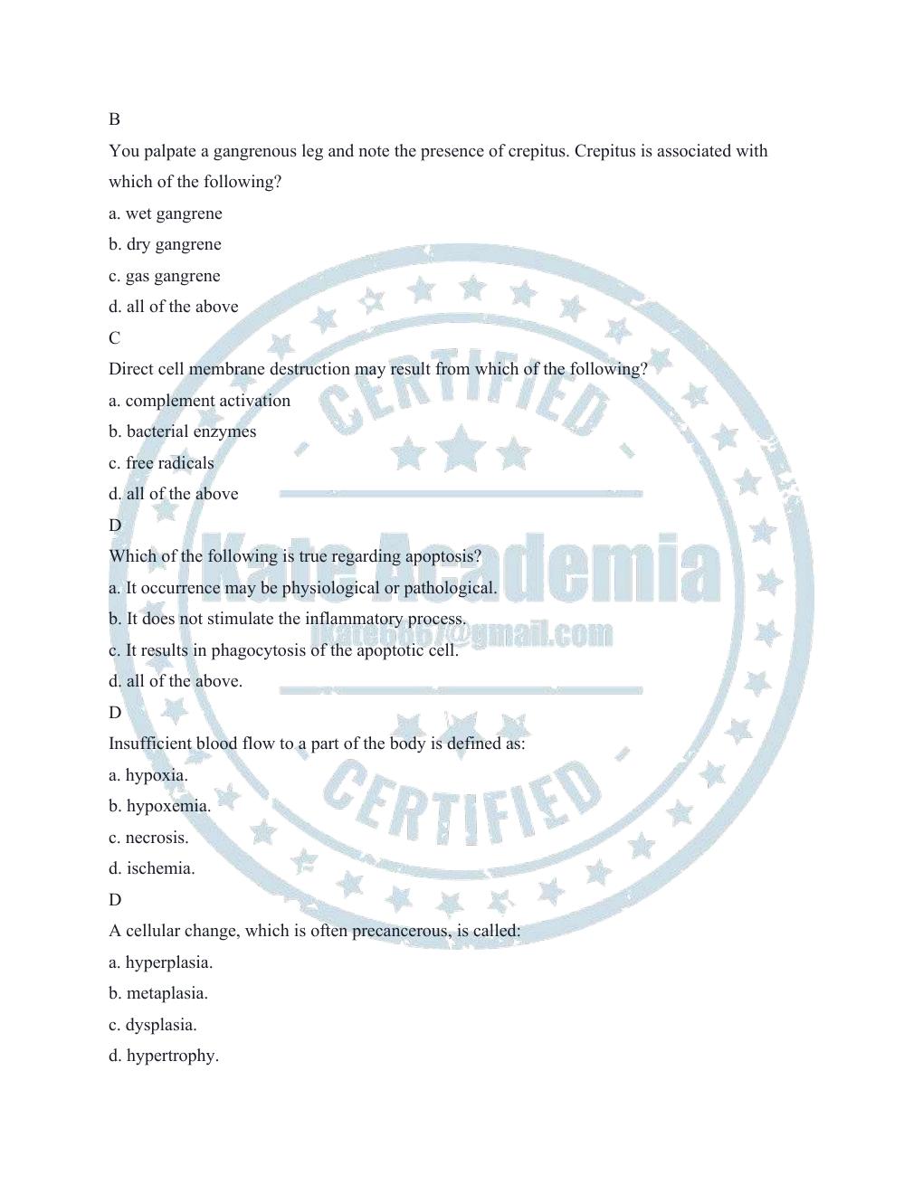 Preview page 5 of ATI PATHOPHYSIOLOGY LATEST QUESTIONS AND ANSWERS WITH RATIONALE.