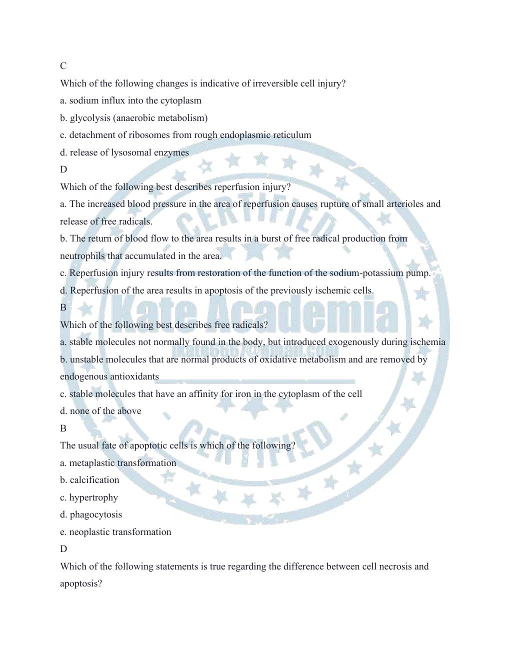 Preview page 6 of ATI PATHOPHYSIOLOGY LATEST QUESTIONS AND ANSWERS WITH RATIONALE.