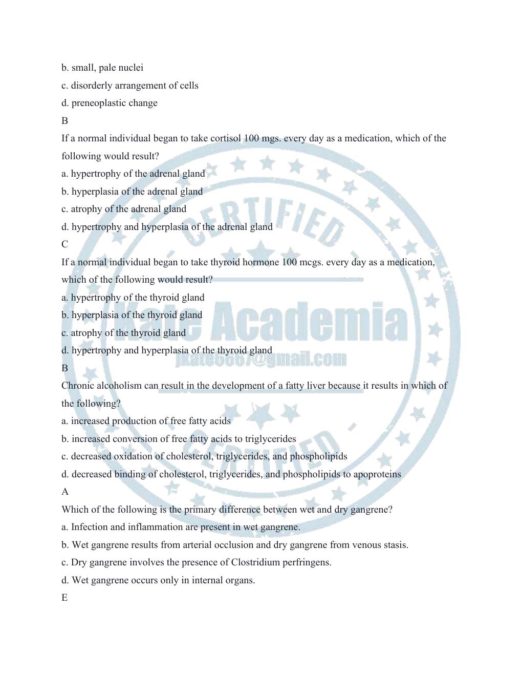 Preview page 8 of ATI PATHOPHYSIOLOGY LATEST QUESTIONS AND ANSWERS WITH RATIONALE.