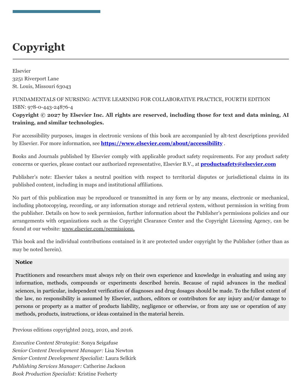 Preview page 7 of Fundamentals of Nursing Active Learning for Collaborative Practice 4th Edition By Barbara Yoost, Lynne Crawford