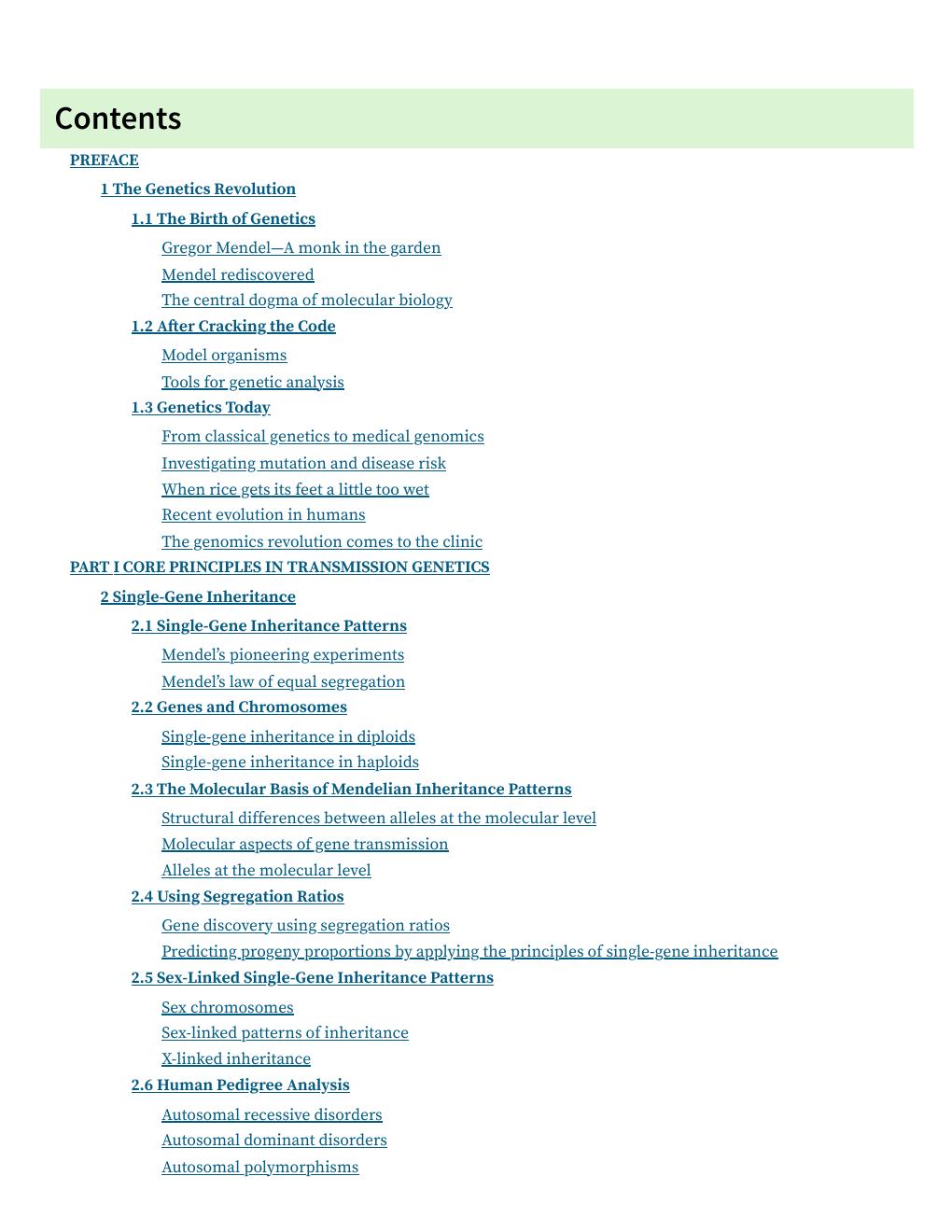 Preview page 9 of Introduction to Genetic Analysis (Digital Update) 12th Edition By Anthony Griffiths, John Doebley, Catherine Peichel, Da