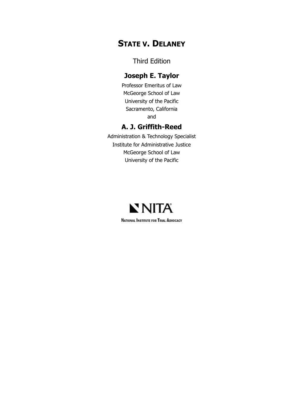 Preview page 3 of State v. Delaney Case File 3rd Edition By Joseph Taylor, Griffith-Reed