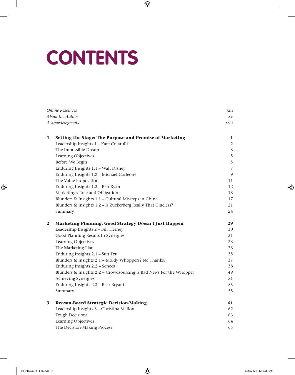 Preview page 8 of Marketing Strategy & Management 1st Edition By Diane M. Phillips