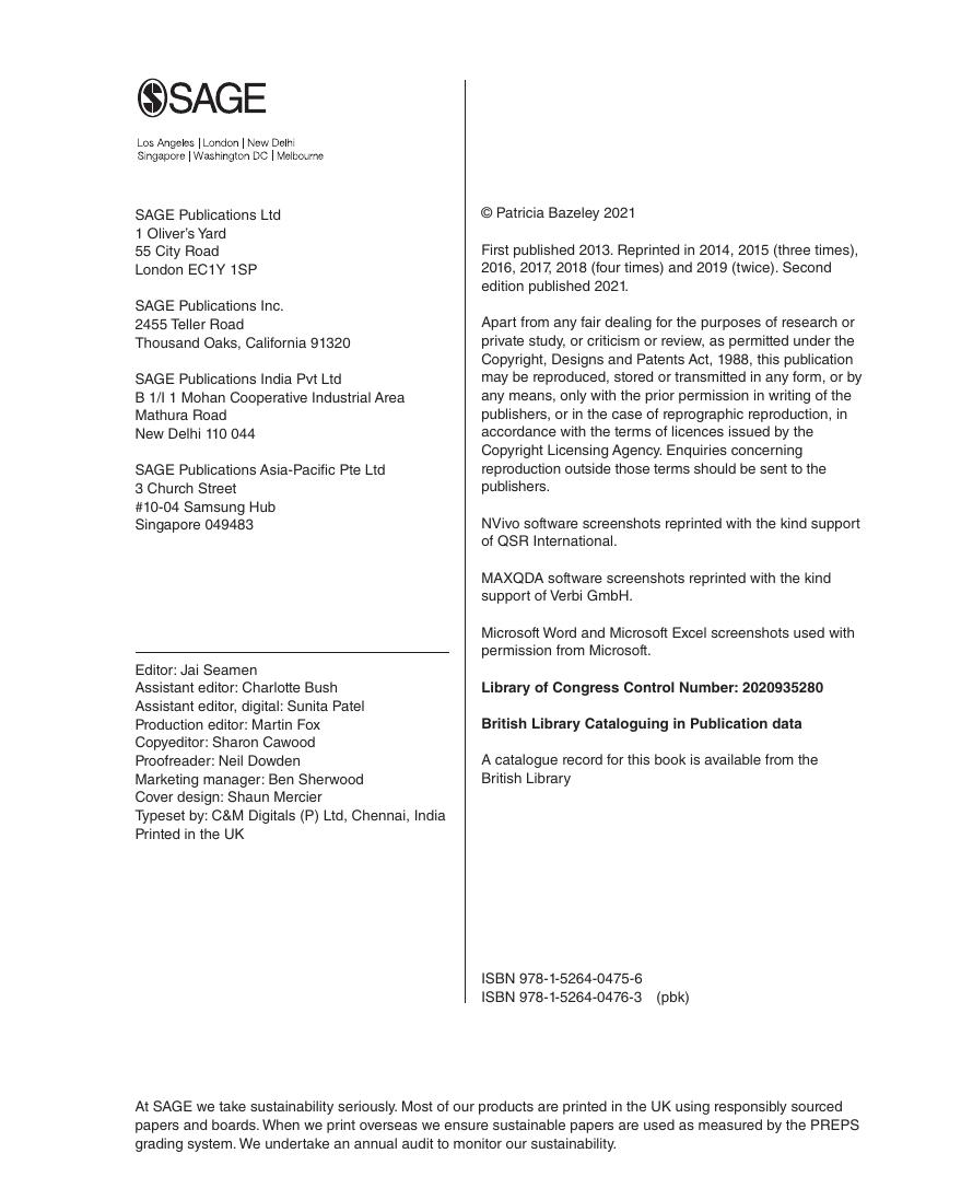 Preview page 5 of eBook PDF Qualitative Data Analysis Practical Strategies 2nd Edition By Pat Bazeley