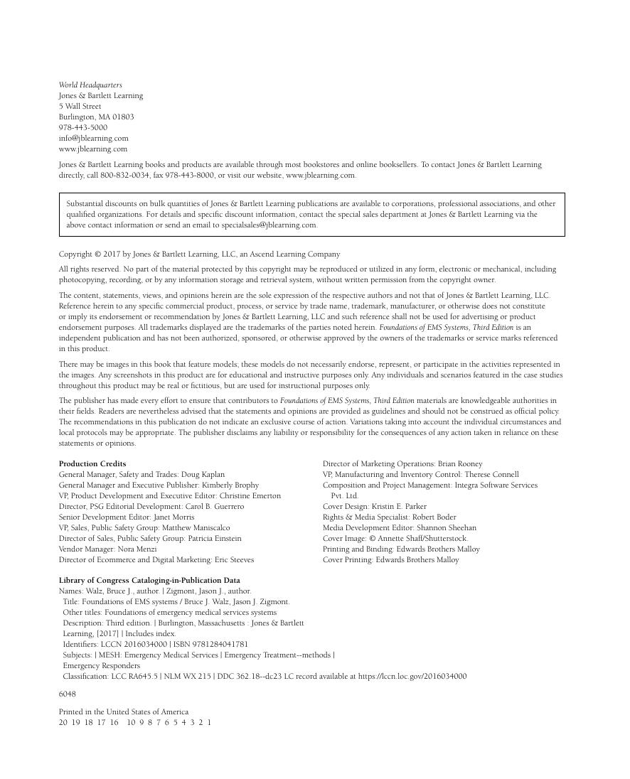 Preview page 3 of Foundations of EMS Systems 3rd Edition By Bruce Walz, Jason Zigmont