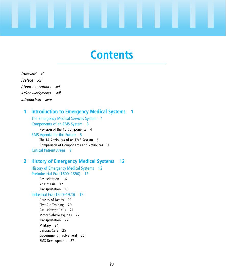 Preview page 5 of Foundations of EMS Systems 3rd Edition By Bruce Walz, Jason Zigmont