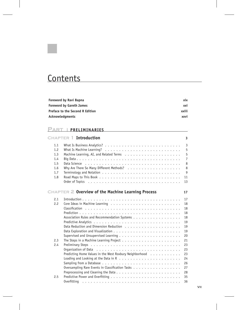 Preview page 9 of Machine Learning for Business Analytics Concepts, Techniques, and Applications in R 2nd Edition By Galit Shmueli, Peter