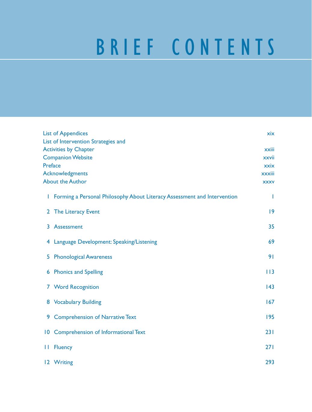 Preview page 8 of Literacy Assessment and Intervention for Classroom Teachers 6th Edition By Beverly DeVries