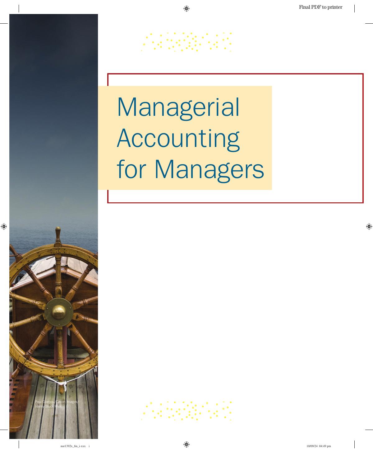 Preview page 2 of Managerial Accounting for Managers 2025 Evergreen Release By Eric Noreen