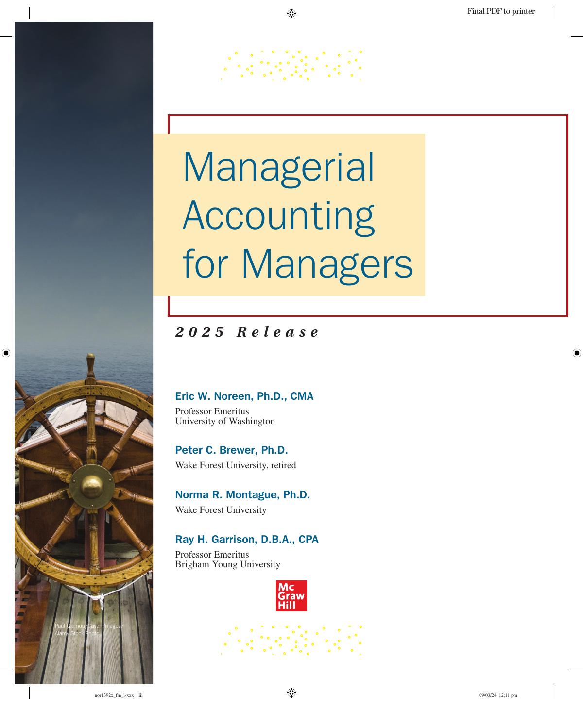 Preview page 4 of Managerial Accounting for Managers 2025 Release By Eric Noreen