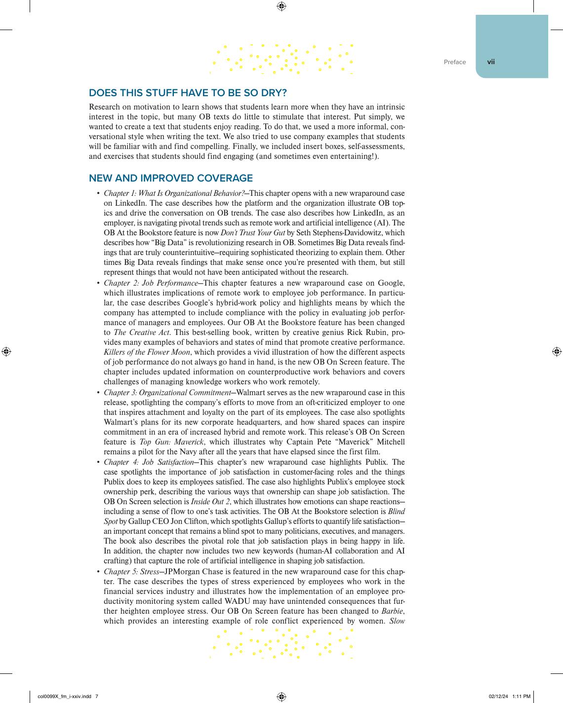 Preview page 8 of Organizational Behavior Improving Performance and Commitment in the Workplace 2025 Evergreen Release Jason Colquitt, Jef