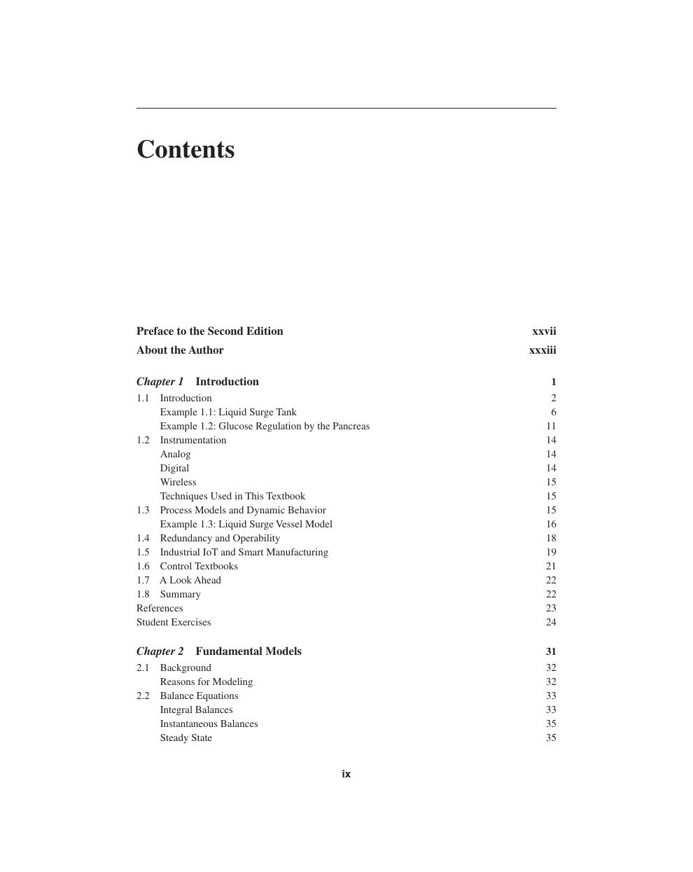 Preview page 10 of Process Control Modeling, Design, and Simulation 2nd Edition By Wayne Bequette