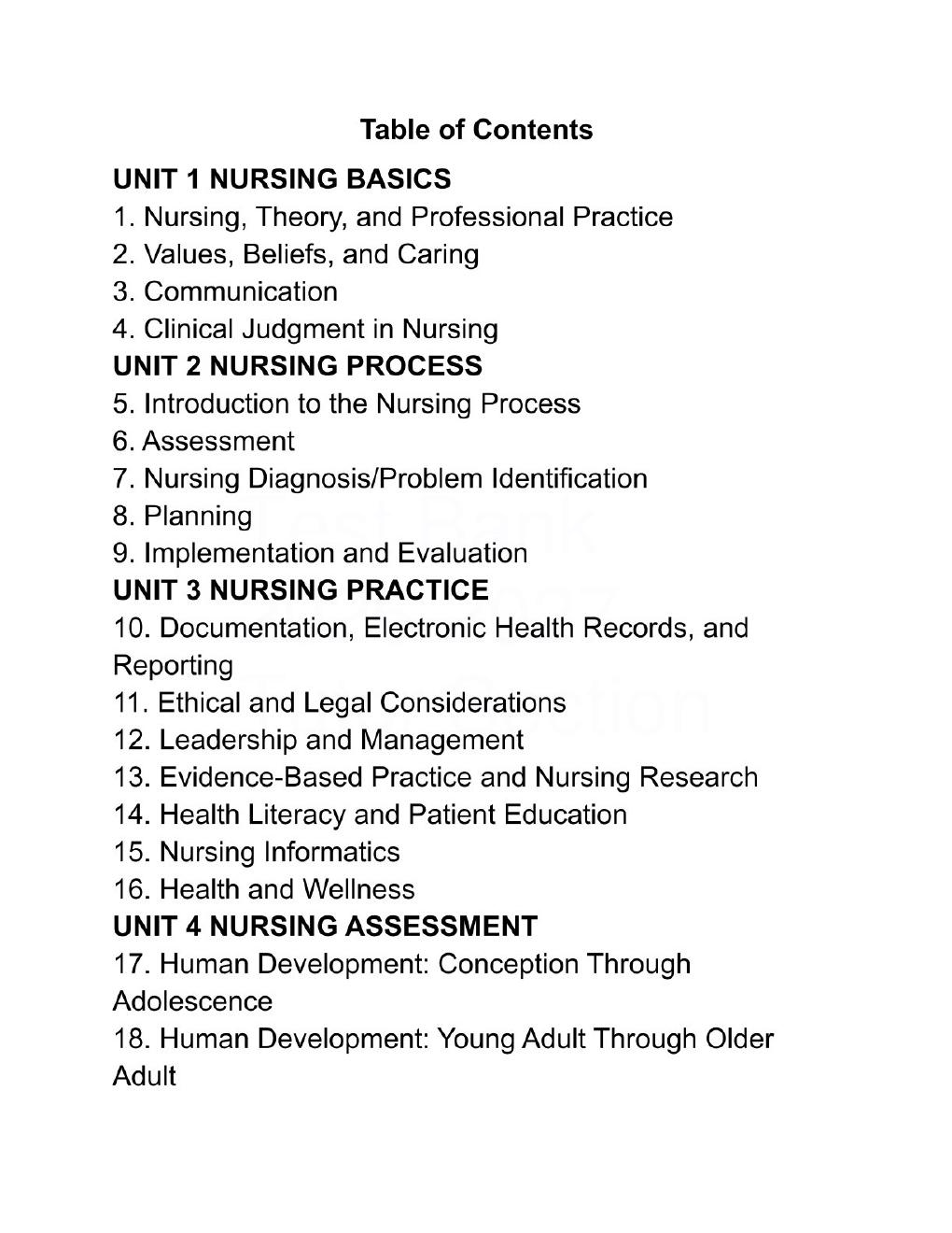 Preview page 2 of Fundamentals of Nursing Active Learning for Collaborative Practice 4th Edition By Barbara Yoost, Lynne Crawford | Test B