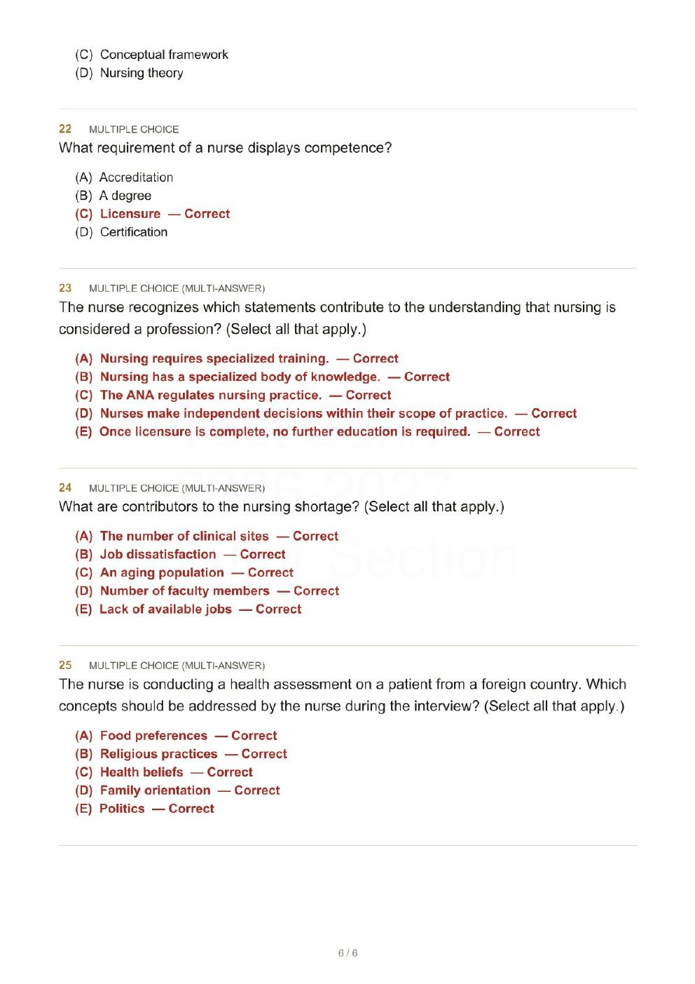 Preview page 9 of Fundamentals of Nursing Active Learning for Collaborative Practice 4th Edition By Barbara Yoost, Lynne Crawford | Test B