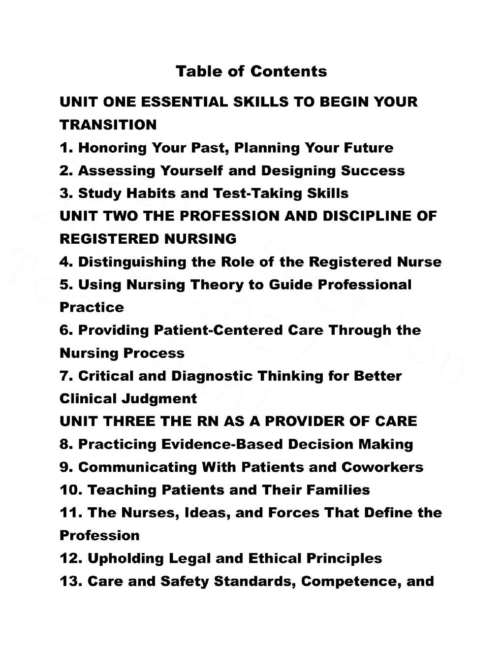 Preview page 2 of LPN to RN Transitions 6th Edition By Lora Claywell | Test Bank