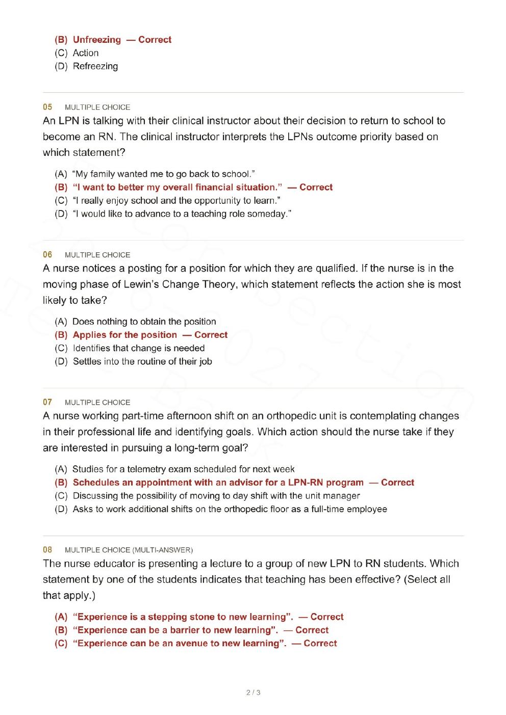 Preview page 5 of LPN to RN Transitions 6th Edition By Lora Claywell | Test Bank