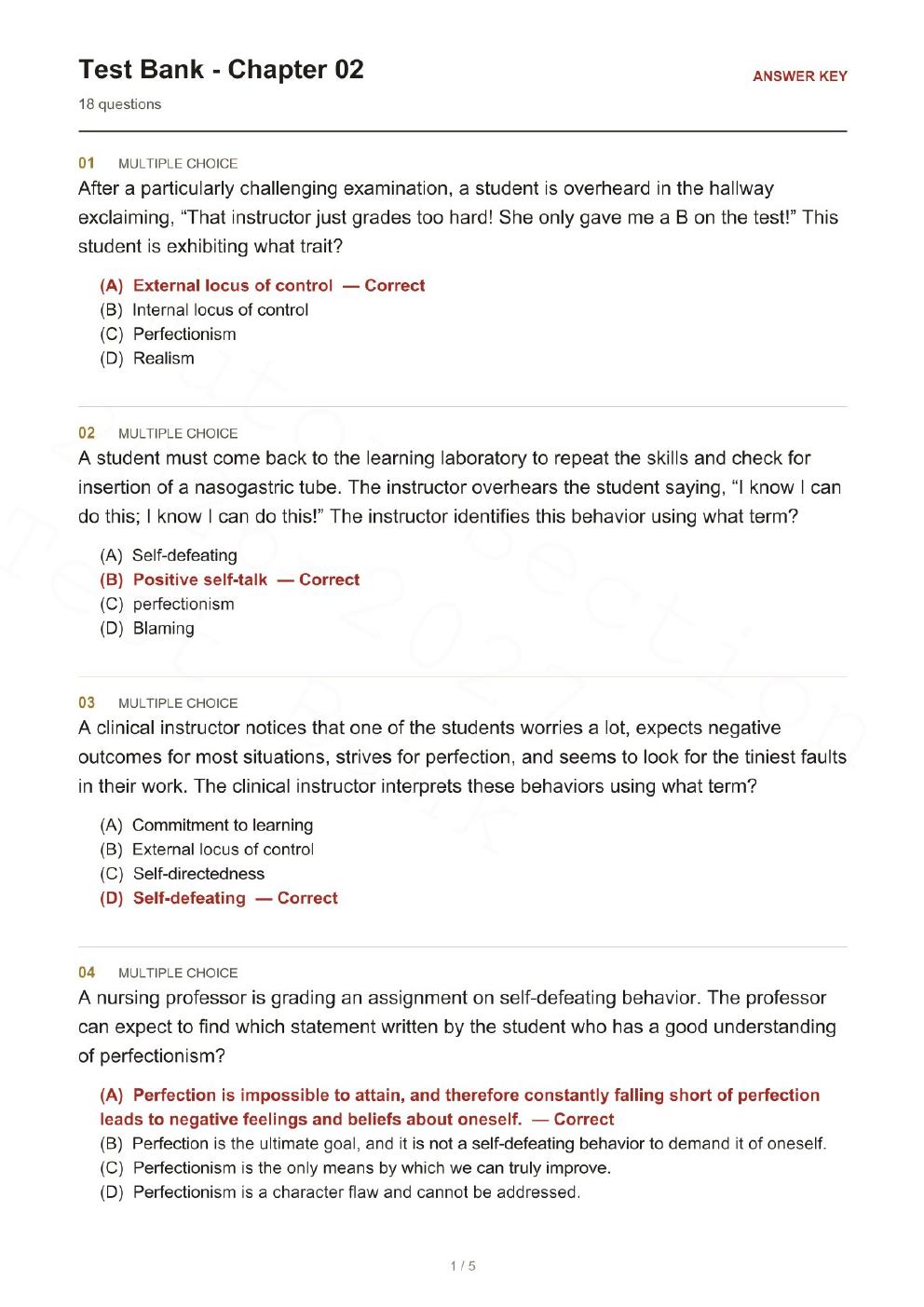 Preview page 7 of LPN to RN Transitions 6th Edition By Lora Claywell | Test Bank