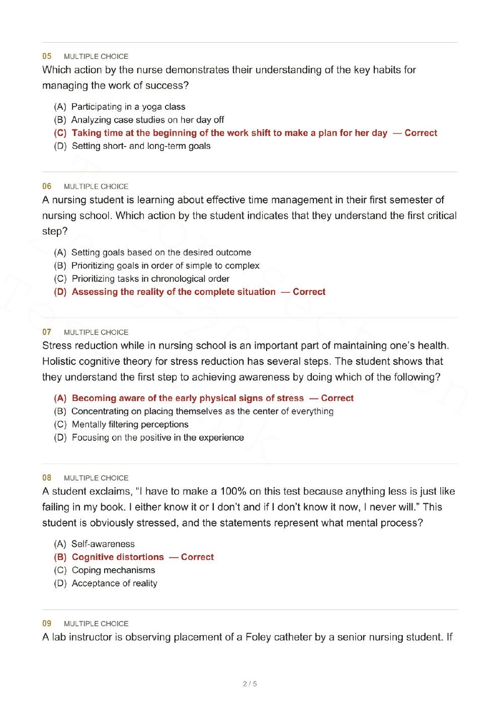 Preview page 8 of LPN to RN Transitions 6th Edition By Lora Claywell | Test Bank