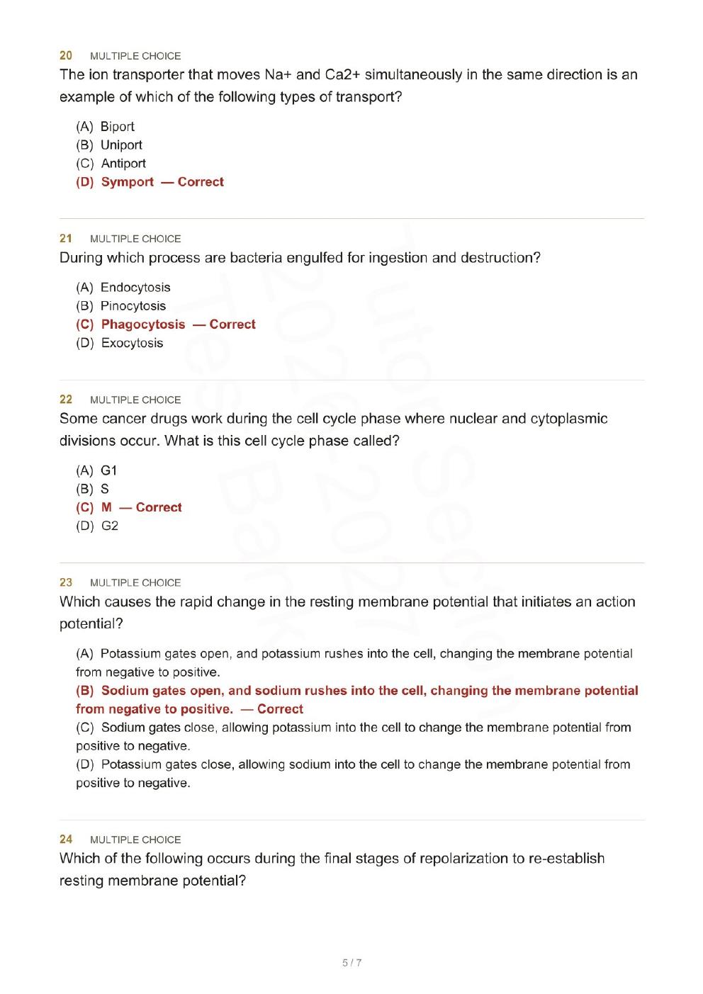 Preview page 8 of Understanding Pathophysiology 8th Edition By Sue Huether, Kathryn McCance, Valentina Brashers | Test Bank