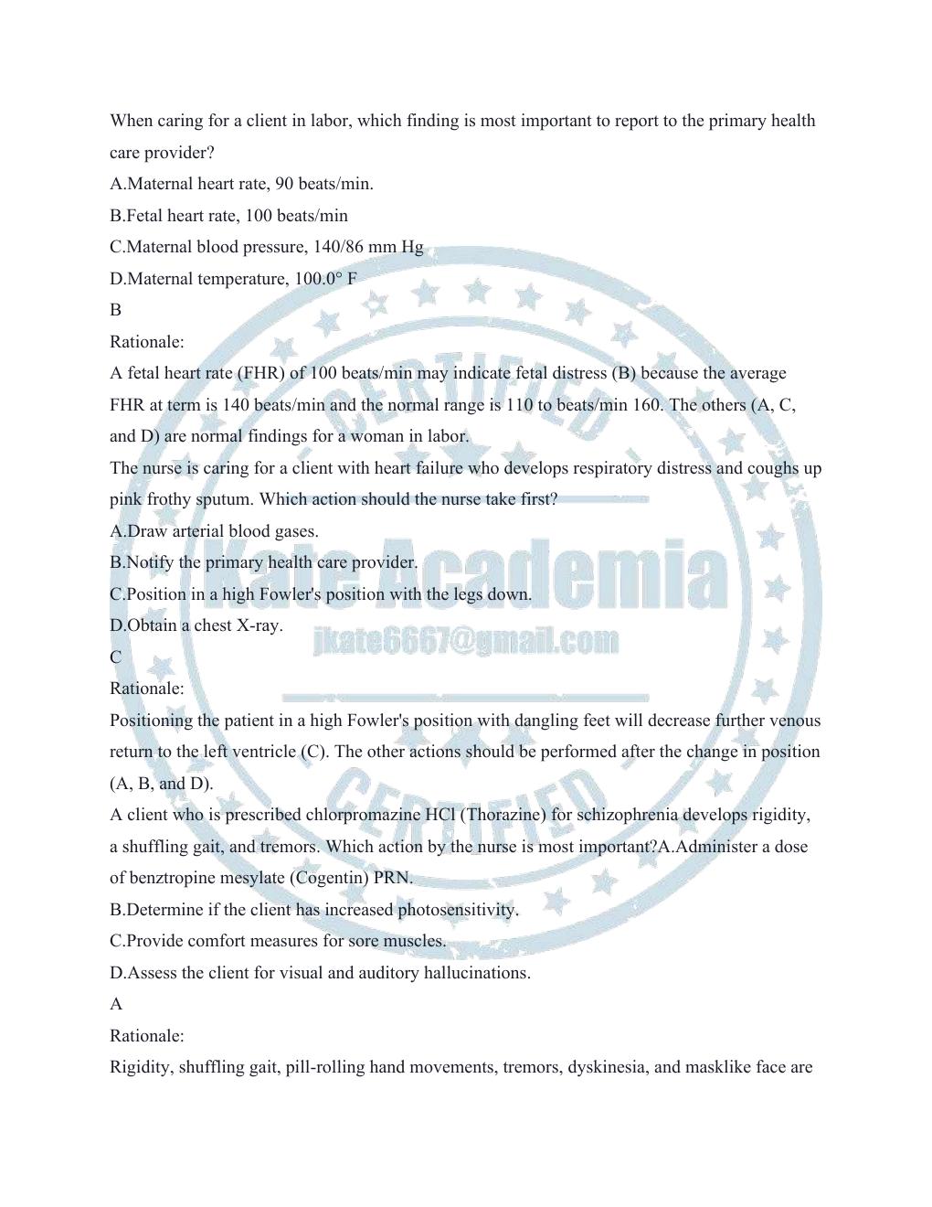 Preview page 3 of EXIT HESI Comprehensive B Evolve Practice Questions Updated Questions with Expert-Verified Answers