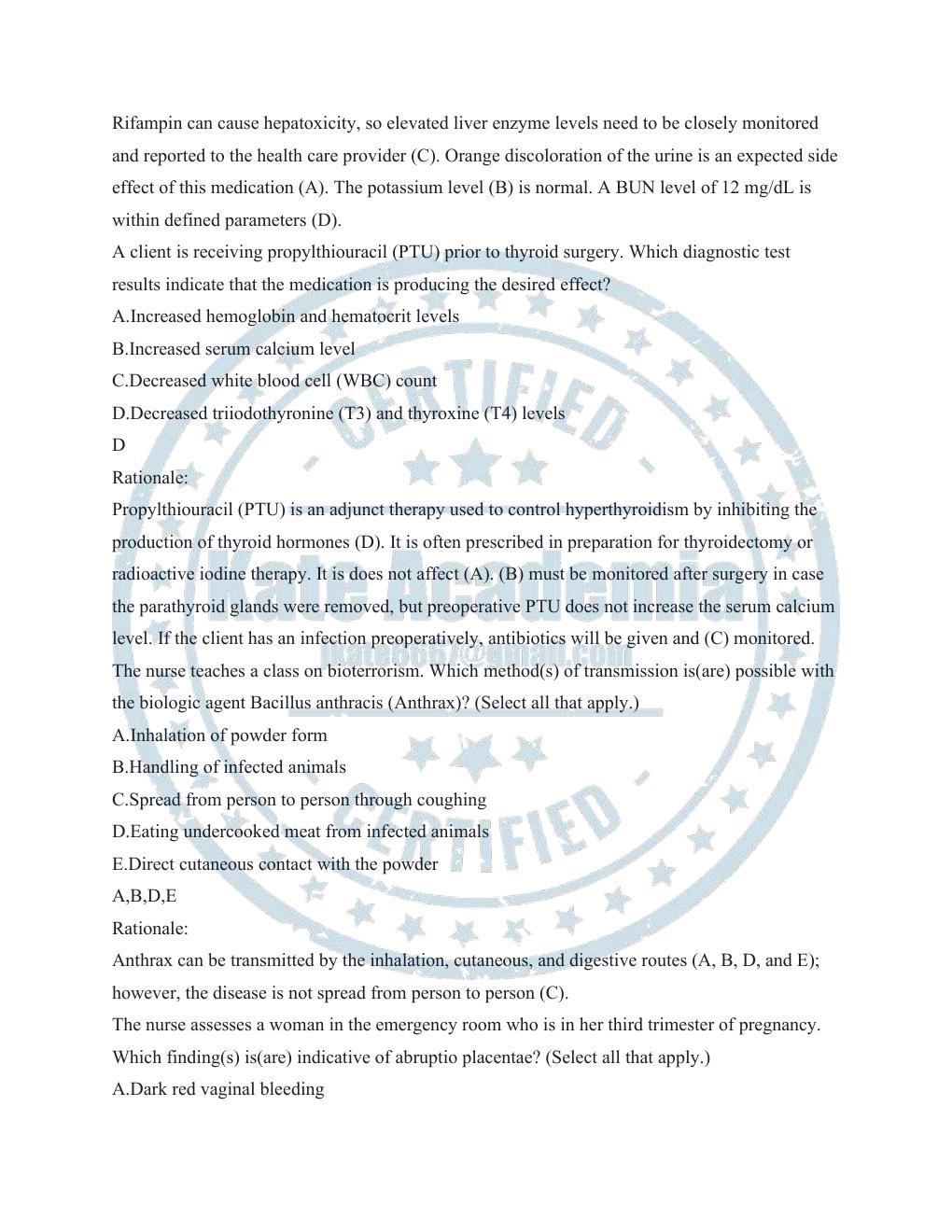 Preview page 8 of EXIT HESI Comprehensive B Evolve Practice Questions Updated Questions with Expert-Verified Answers