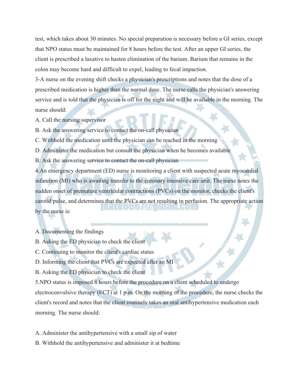 Preview page 2 of HESI Compass Exit Exam Test Bank & Study Guide | Questions & Answers