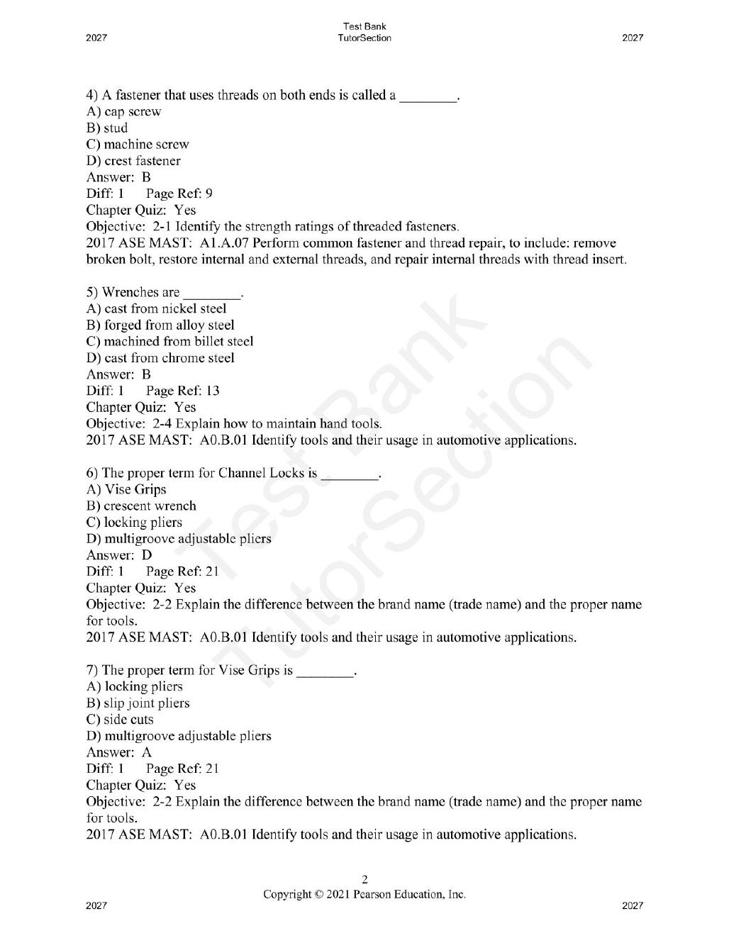 Preview page 10 of Automotive Steering, Suspension & Alignment 8th Edition By  James Halderman