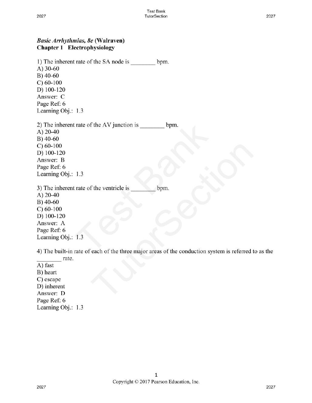 Preview page 2 of Basic Arrhythmias 8th Edition By Gail Walraven