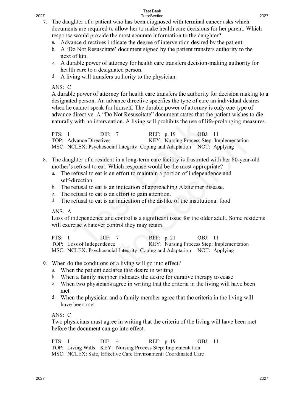 Preview page 4 of Basic Geriatric Nursing 8th Edition By Patricia Williams