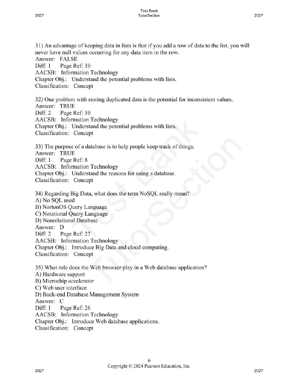 Preview page 7 of Database Concepts 10th Edition By  David Kroenke, David Auer, Scott Vandenberg, Robert Yoder