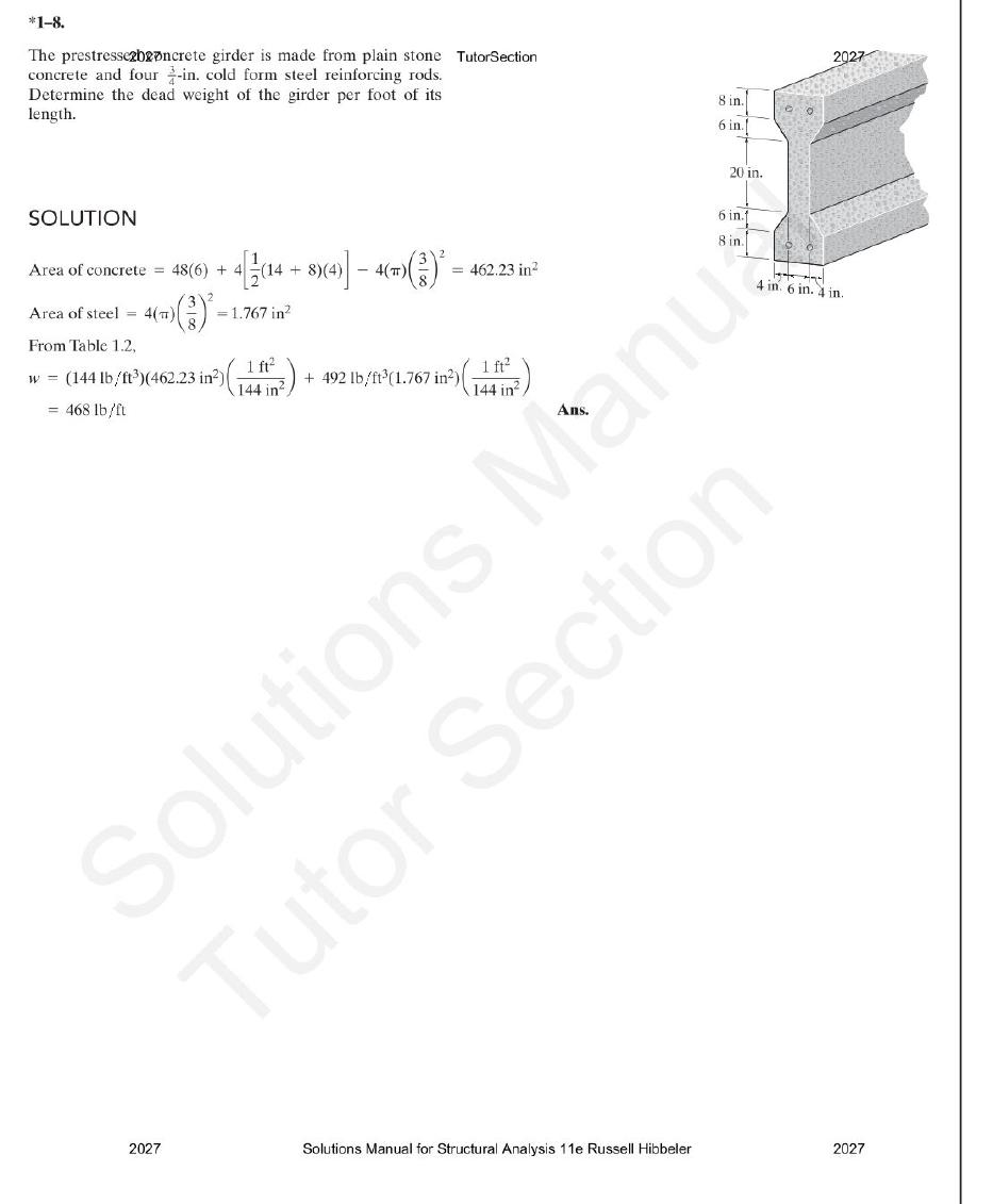 Preview page 10 of Structural Analysis 11th Edition By Russell Hibbeler