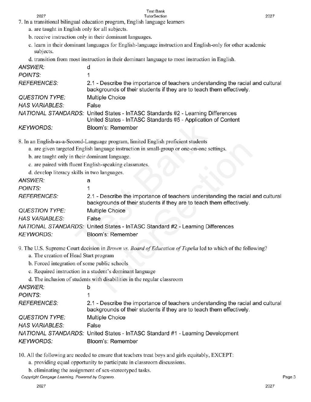 Preview page 10 of Teaching for Student Learning Becoming a Master Teacher 4th Edition By Kevin Ryan, James Cooper, Susan Tauer, Cory Calla