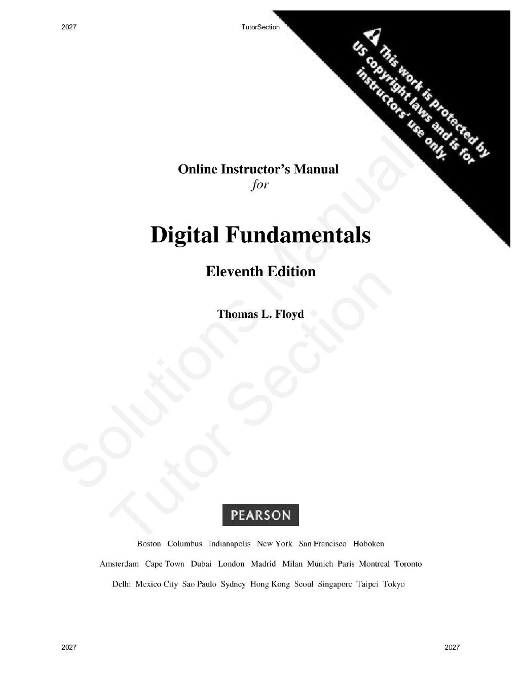 Preview page 2 of Digital Fundamentals, 11th Edition By Thomas L Floyd