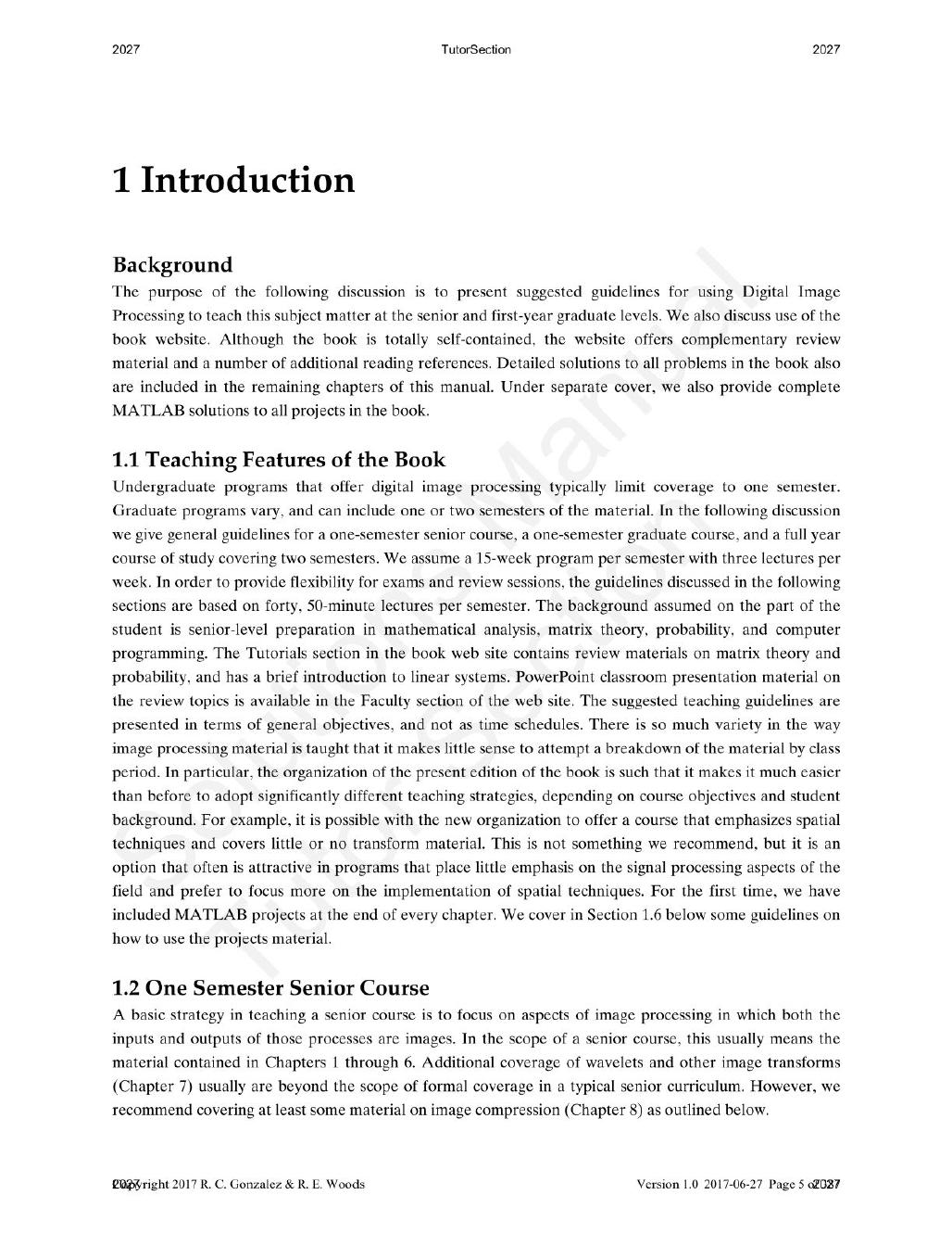 Preview page 3 of Digital Image Processing 4th Edition By  Rafael Gonzalez, Richard Woods | Solutions Manual