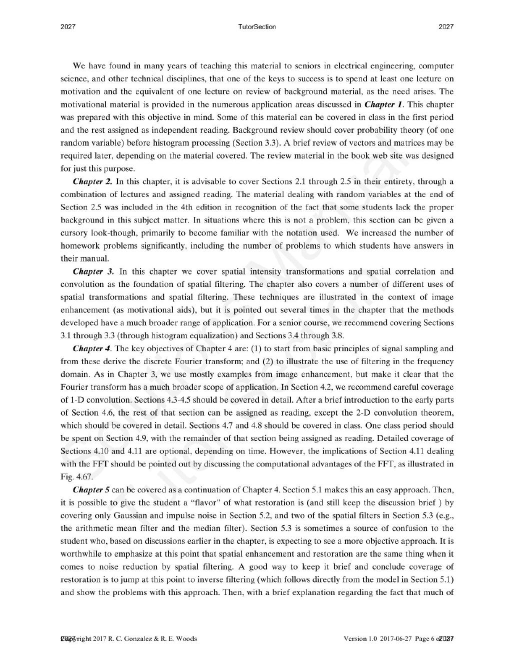 Preview page 4 of Digital Image Processing 4th Edition By  Rafael Gonzalez, Richard Woods | Solutions Manual